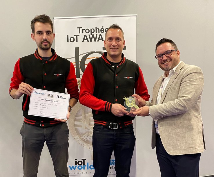 KEYPROD de JPB Système reçoit le prix du projet High-Tech des IoT Awards 2020